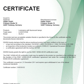 Downloads SL 20.2 Certificate