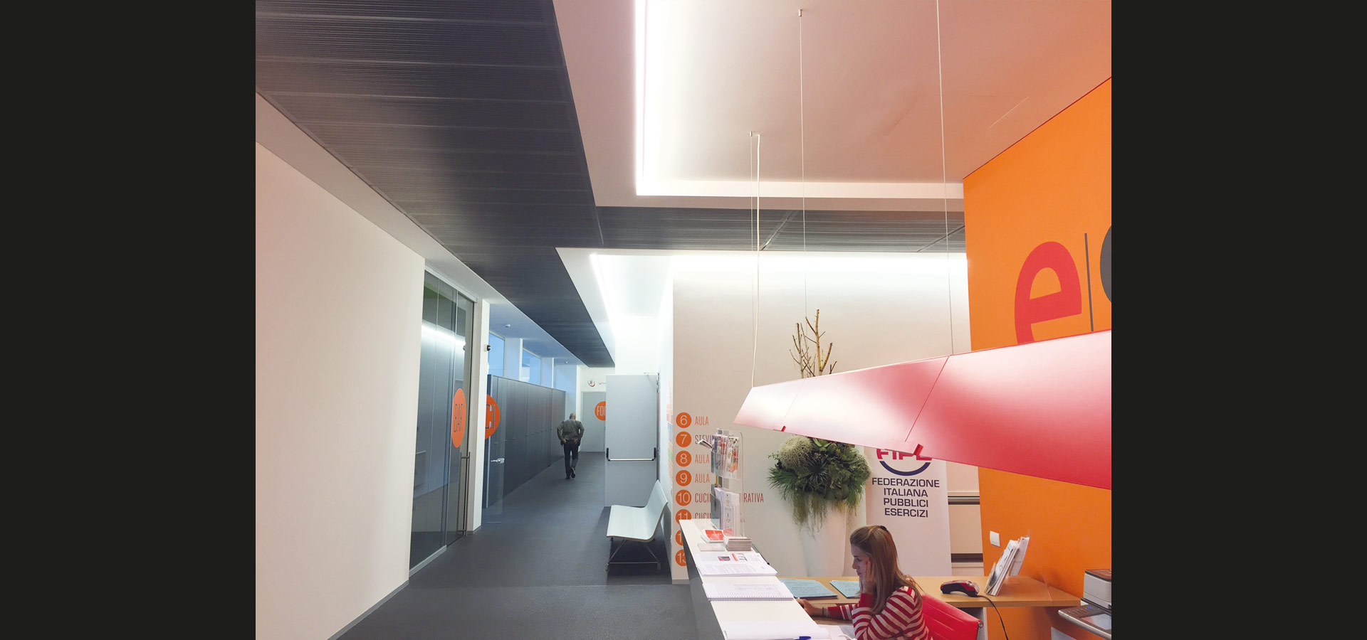 Luxsystem office lighting LED luminaire minimalistic Vicenza SL 20.3