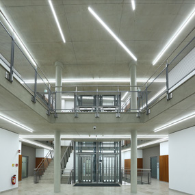 Luxsystem Business Campus Garching Eingangs- und Treppenhausbeleuchtung mit integrierter Notbeleuchtung Teaser